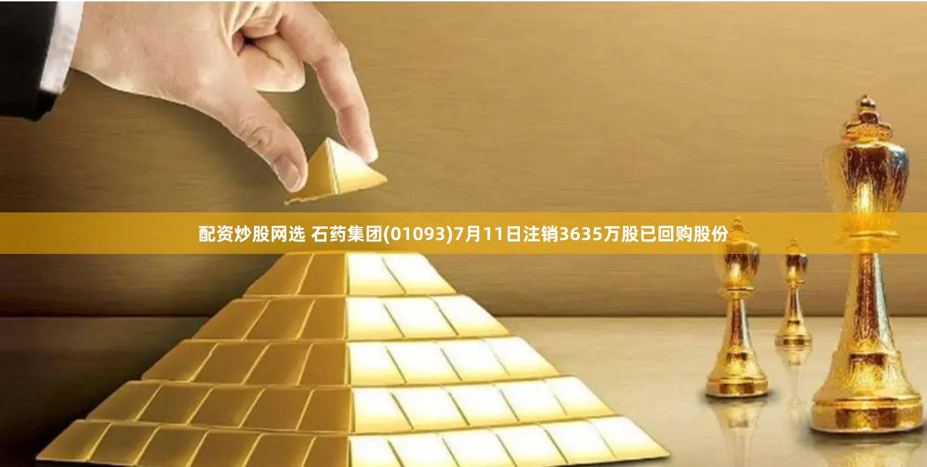 配资炒股网选 石药集团(01093)7月11日注销3635万股已回购股份