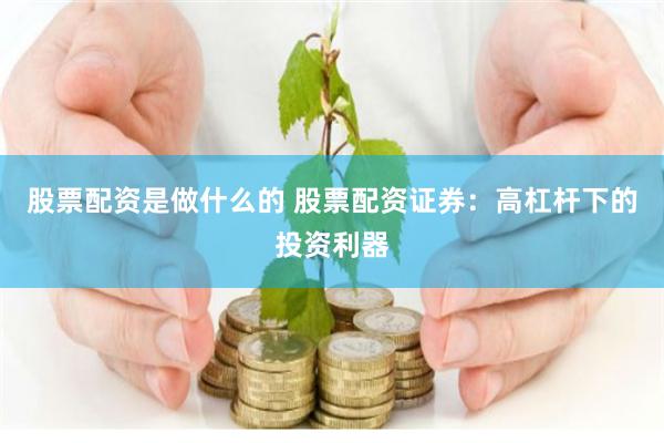 股票配资是做什么的 股票配资证券：高杠杆下的投资利器